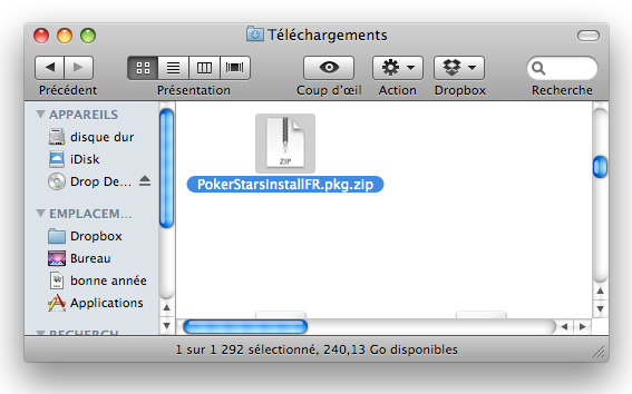 dossier téléchargements mac